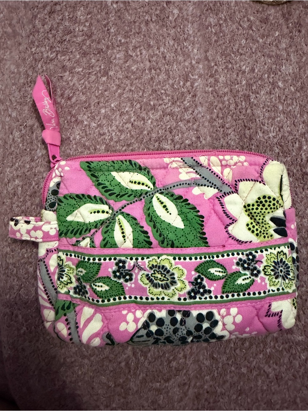 Vera Bradley Priscilla Pink Cosmetic Bag